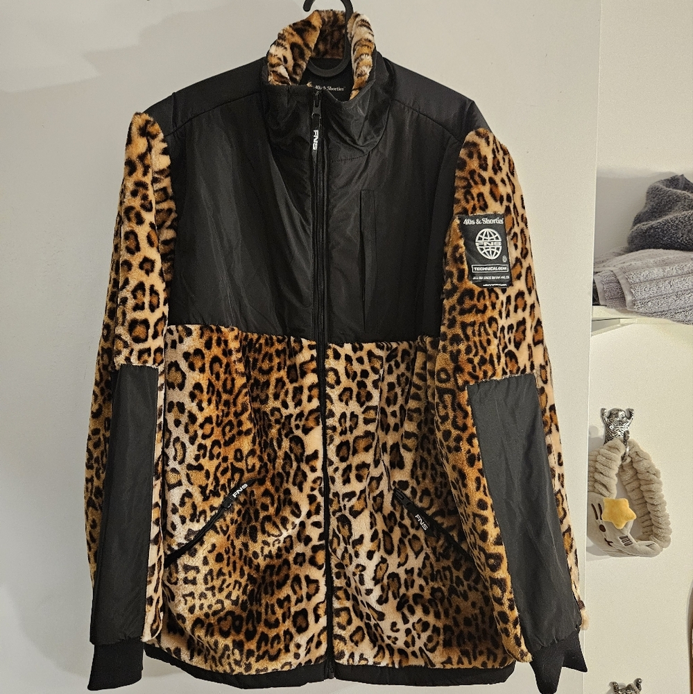 40s And Shorties Leopard Technical Jacket Large